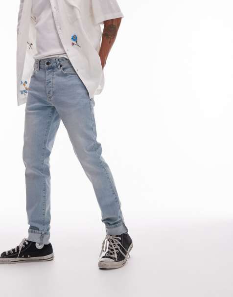 Topman - Skinny-jeans i lys sommerblå vask - view 1