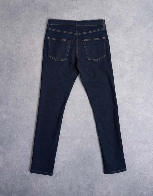 Topman – Skinny jeans i rå denim med stretch, 7 av 7