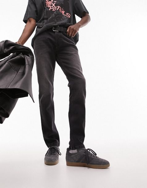 ASOS DESIGN skinny jeans with Y2k black wash