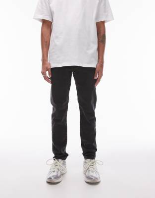 skinny jeans in washed black