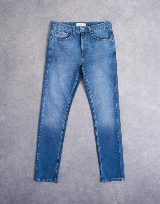 Topman – Skinny jeans med stretch och mellanljus tvätt, 6 av 7