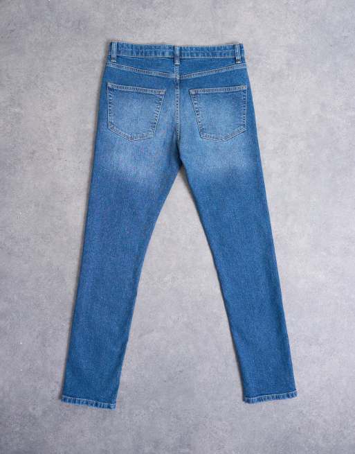 Topman – Skinny jeans med stretch och mellanljus tvätt, 7 av 7