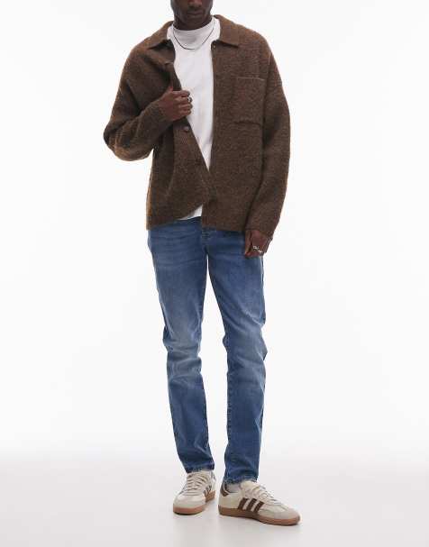 Topman - Skinny jeans met stretch in mid-wash blauw - view 1