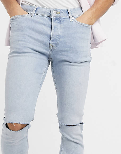 Asos Denim Stretch jeans blauw casual uitstraling Mode Spijkerbroeken Stretch jeans 