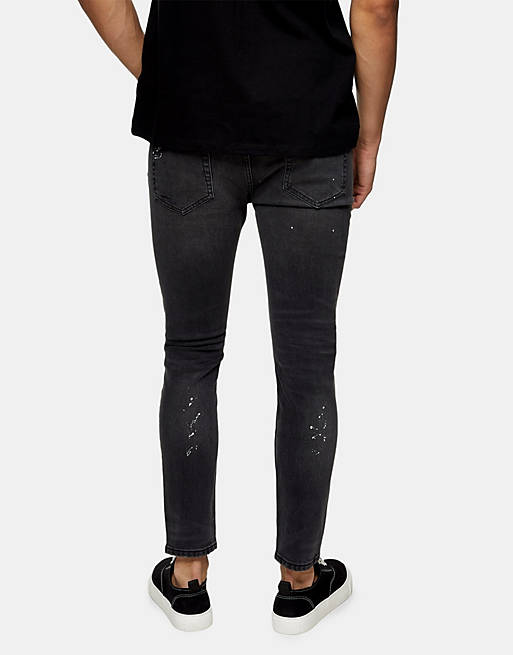 Mode Spijkerbroeken Stretch jeans H&M Stretch jeans zwart casual uitstraling 