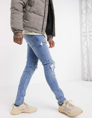topman skinny ripped jeans