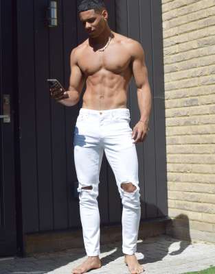 topman white jeans