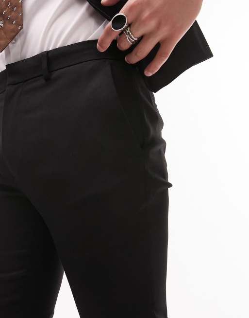 Topman - Skinny pantalon met textuur in zwart, 5 van 5