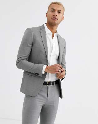 topman charcoal suit