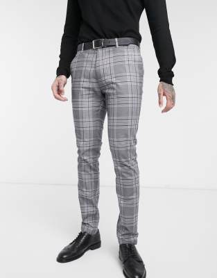 checkered smart pants
