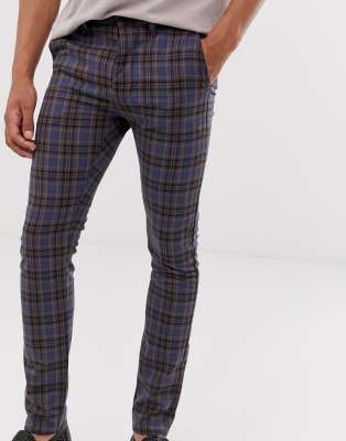 check trousers topman