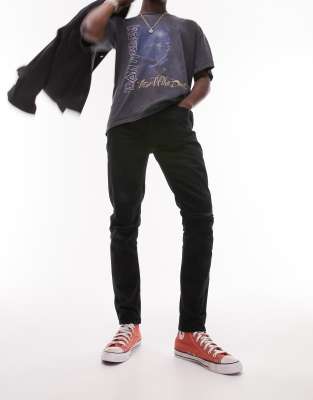 black ripped jeans men's