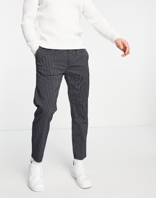 Skinny store striped trousers