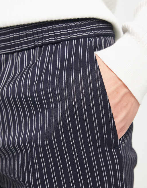 Striped on sale trousers skinny