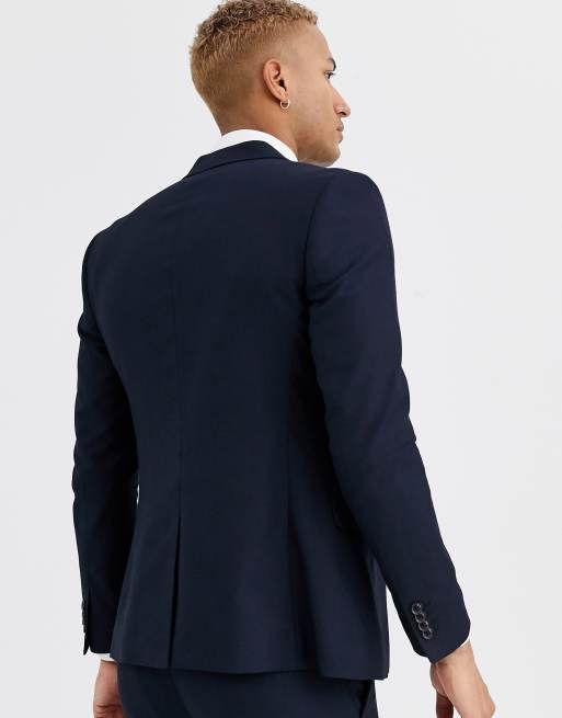 Topman on sale navy coat