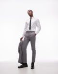 [Topman] Topman skinny suit pants in grey W32 Long Grey