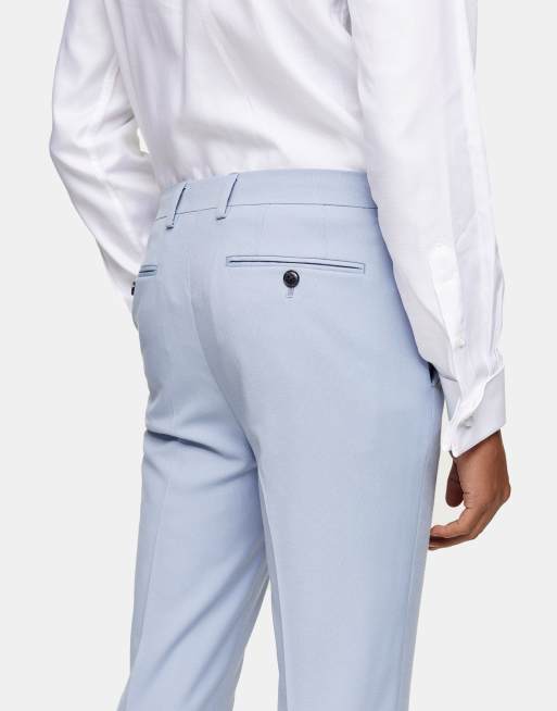 Light Blue Topman Skinny Fit Trousers Light Blue Skinny Jeans Mens