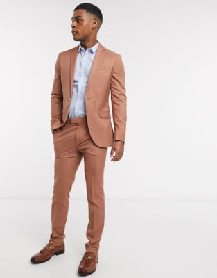 topman brown suit