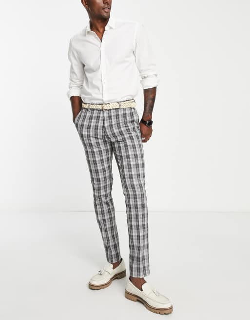 Topman best sale plaid pants