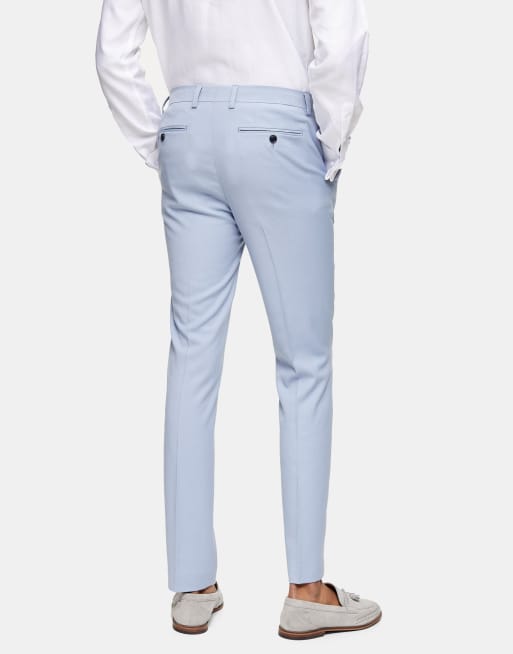 Light blue skinny store trousers