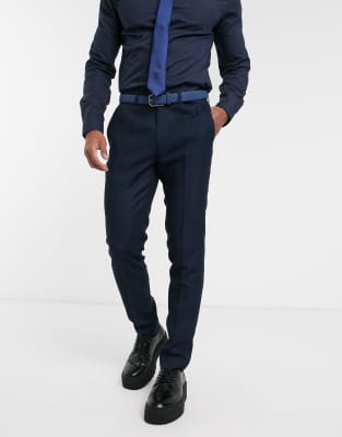 topman skinny suit trousers