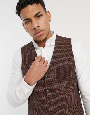 topman brown suit