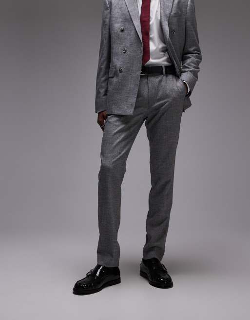 slim fit dress slacks Twisted Tailor Ellroy Skinny Fit Black Suit Pants main image 1