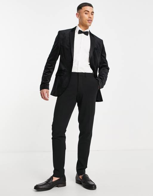 Topman on sale velvet blazer