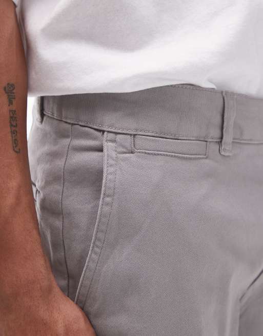 Topman slim chino pants in grey, 2 of 5