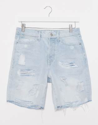 topman denim shorts