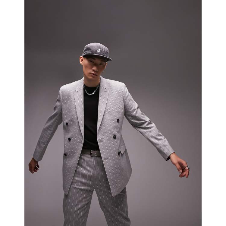 Six button discount double breasted suit