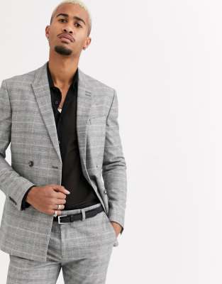 topman check suit