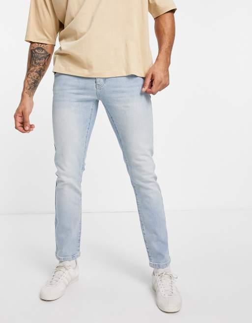Topman - Slim-jeans i lys vask 