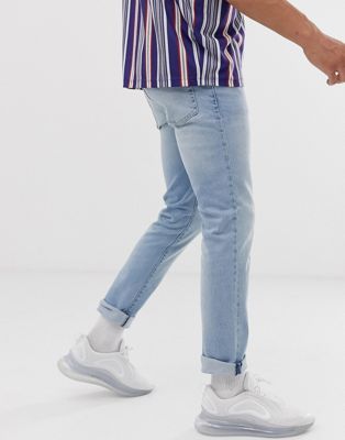 Topman slim jeans in light blue wash | ASOS