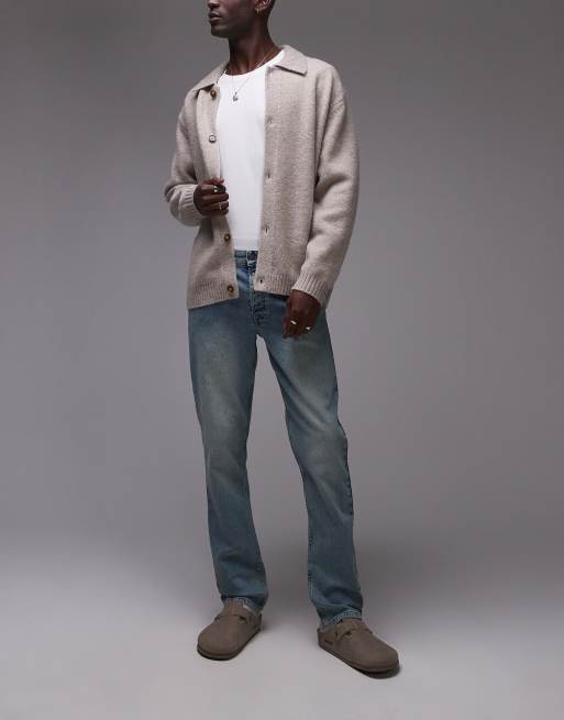 Topman slim jeans in tinted light blue