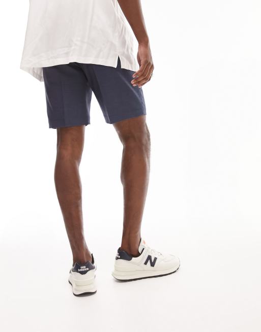 Topman skinny chino shorts in light grey