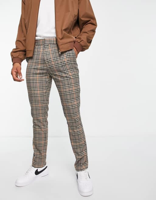 Plaid hot sale pants topman