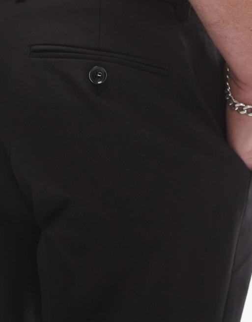 Topman slim suit pants in black, 5 of 5