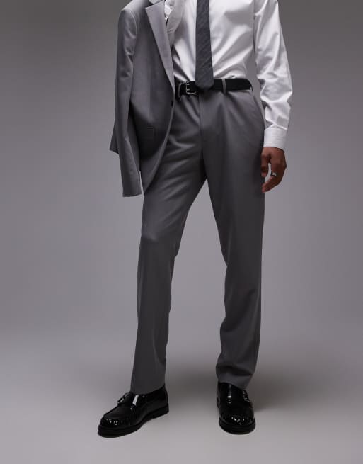 Topman slim suit pants in gray, 2 of 5