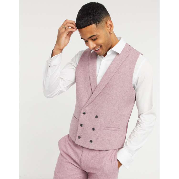 Pink sale suit vest