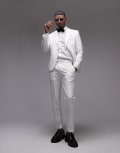 [Topman] Topman slim tux suit pants in white W38R White