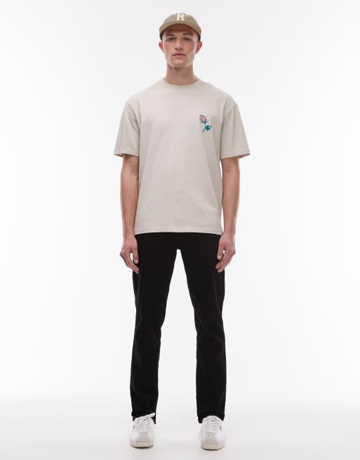 Topman - Smalle jeans met stretch in zwart, 5 van 5