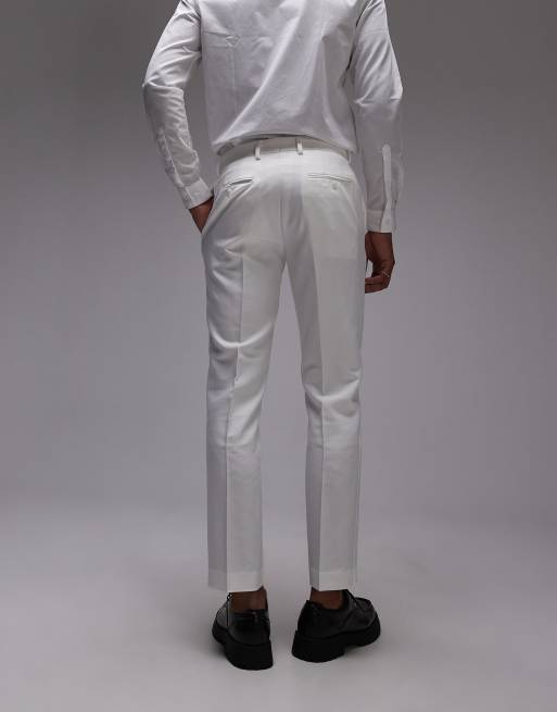 Topman - Smalle smoking-pantalon in wit, 4 van 5