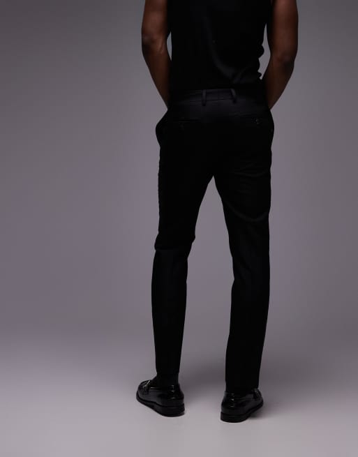 Topman - Smalle smoking pantalon in zwart, 4 van 5