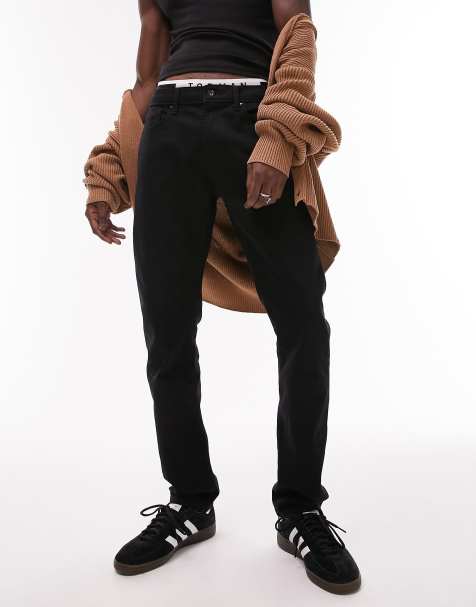 Topman - Smalle stretch jeans in zwart - view 1