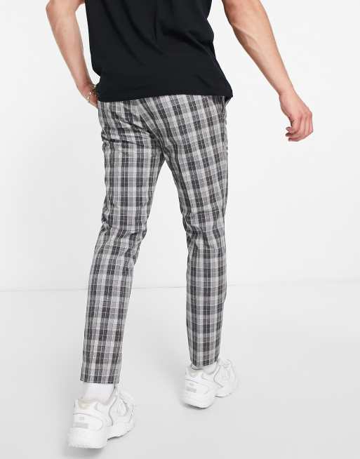 Checked store smart joggers