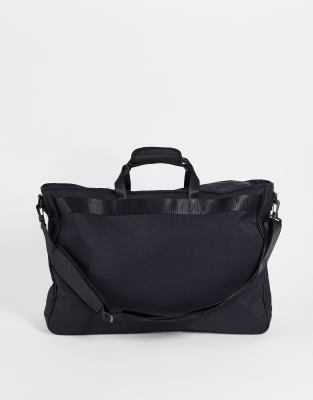 Topman smart nylon tote in black