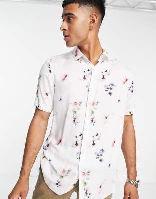 mens smart floral shirts