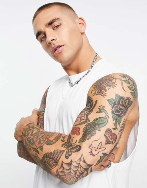 Topman smart singlet in white