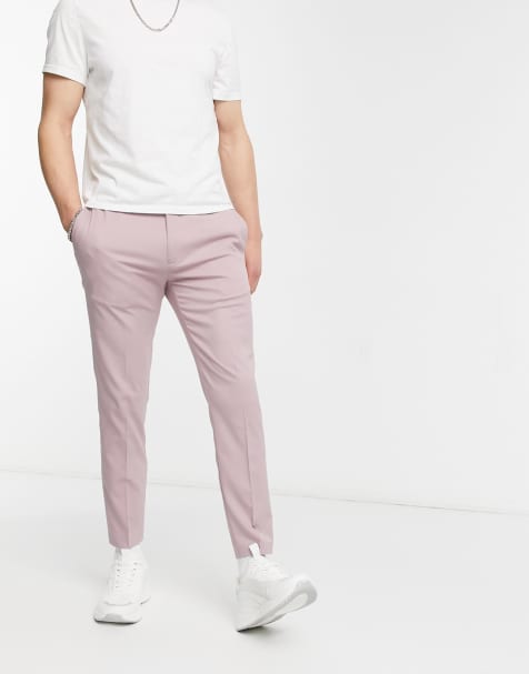 Topman smart skinny trackie pants in lilac